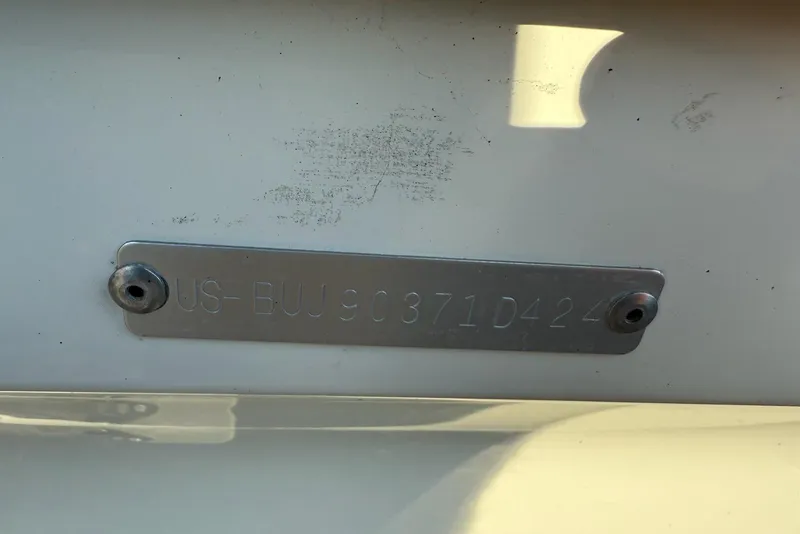 Slide: The Image of Hull identification number on a 2024 Mako 18 LTS boat. - 8