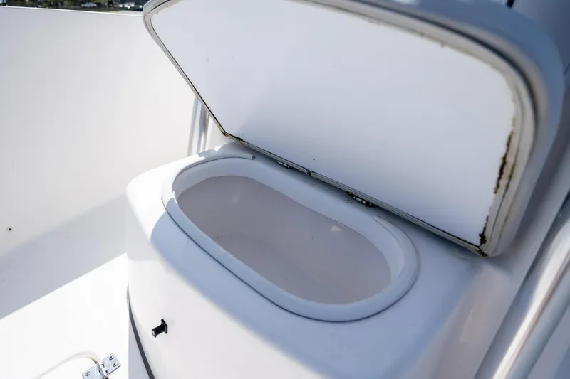 Slide: The Image of Open storage compartment on 2020 Sea Fox 206 Commander boat. - 11