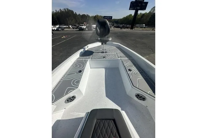 Slide: The Image of 2026 Xpress H22B Bay boat interior with sleek seating and modern design. - 5
