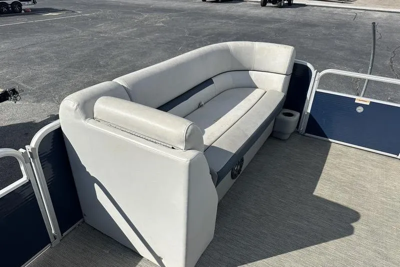 Slide: The Image of 2021 Godfrey Sweetwater 2186 C pontoon boat with spacious seating area. - 6