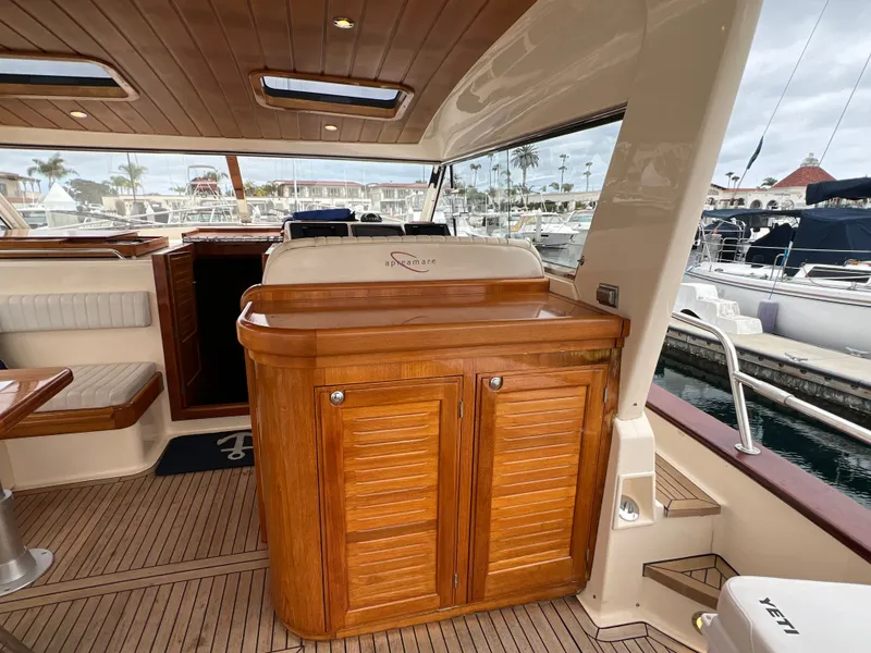 Slide: The Image of Interior of a 2003 Apreamare 40 yacht docked at marina. - 16