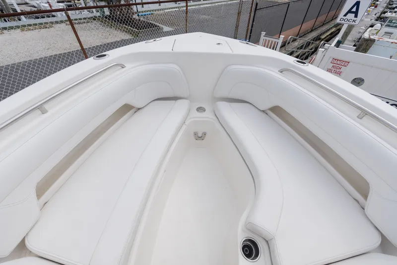 Slide: The Image of Interior view of the 2022 Albemarle 27 DC boat model. - 6