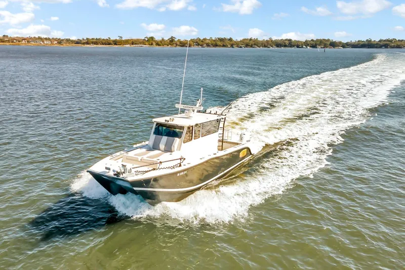 The Image of 2024 Nerowalker 35 boat cruising on a sunny day in open water. - 1
