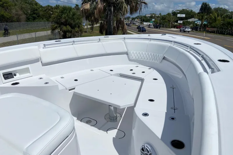 Slide: The Image of 2026 Sportsman Heritage 321 Center Console boat with spacious seating and sleek design. - 39