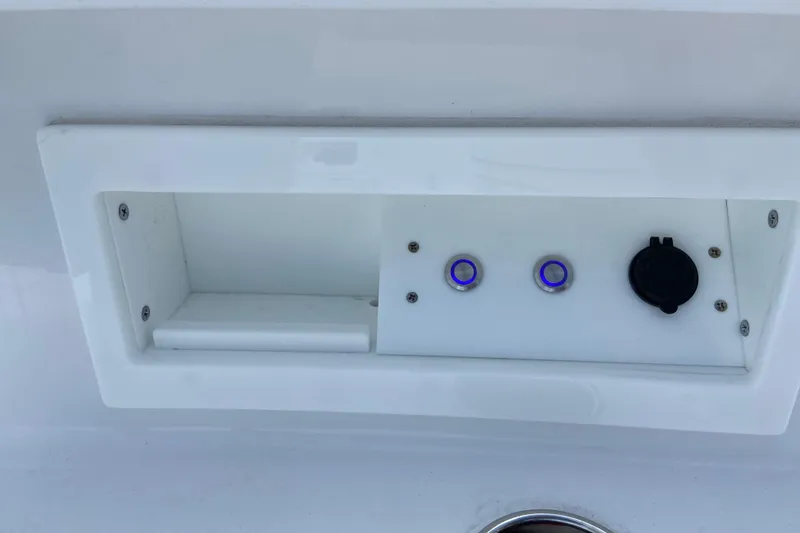 Slide: The Image of Control panel on 2026 Sportsman Heritage 321 Center Console boat. - 46