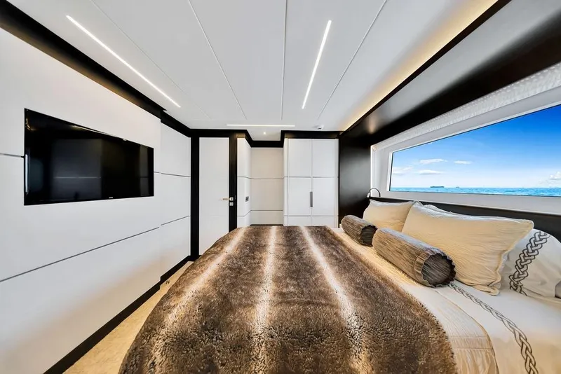 Slide: The Image of Luxurious bathroom with ocean view on 2020 Hargrave C92 yacht. - 135