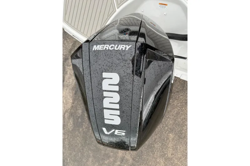 Slide: The Image of Mercury V6 outboard engine on 2024 Crownline Eclipse E240 XS boat. - 3