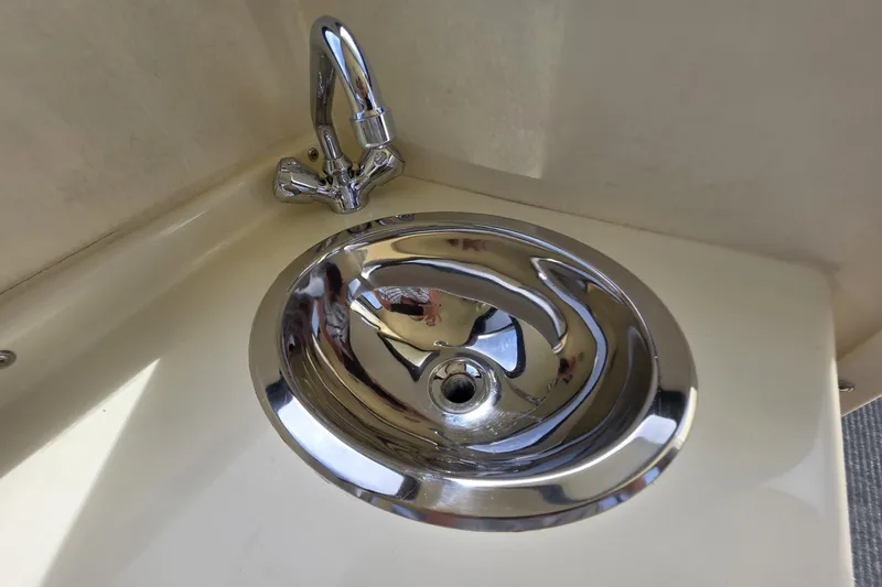 Slide: The Image of Stainless steel sink and faucet in 2018 Rosborough 22 Cape Breton boat. - 27