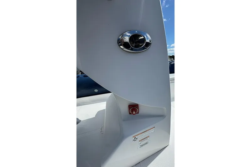 Slide: The Image of 2020 AB Inflatables Oceanus 21 VST boat interior detail with chrome fixture. - 22