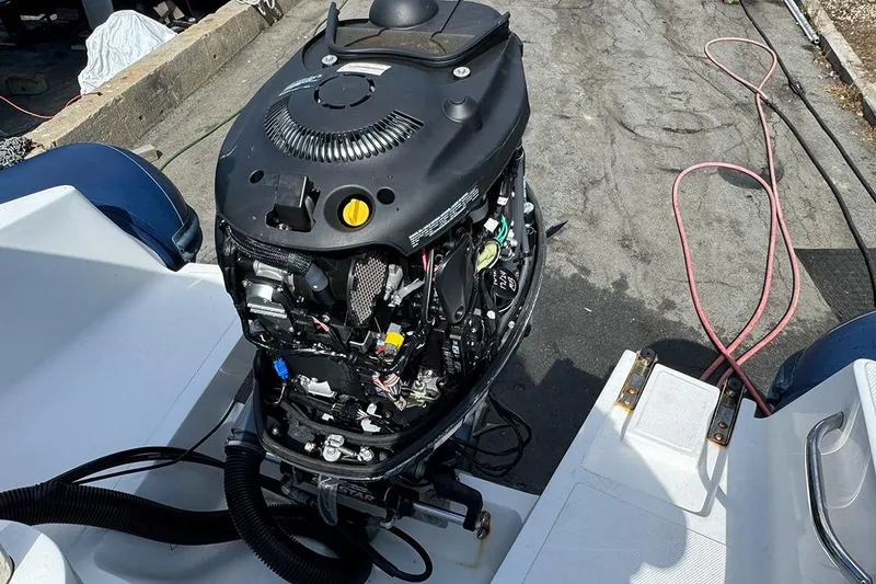 Slide: The Image of 2020 AB Inflatables Oceanus 21 VST boat engine, detailed view. - 36