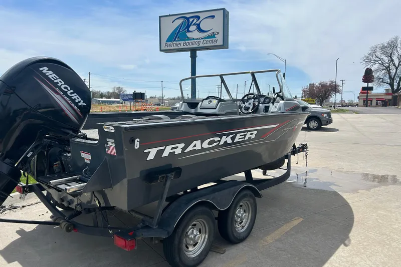 Slide: The Image of 2017 Tracker Targa V-18 Combo boat with Mercury engine at Premier Boating Center. - 5