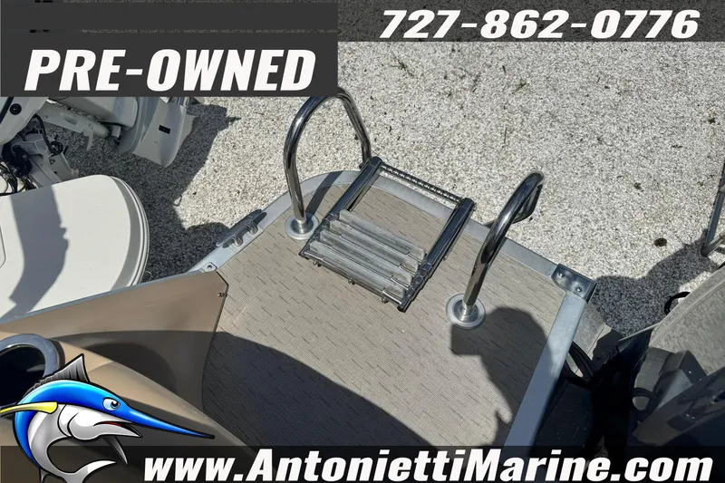 Slide: The Image of Pre-owned 2016 Bennington 2550 RS boat with swim ladder, available at Antonietti Marine. - 19