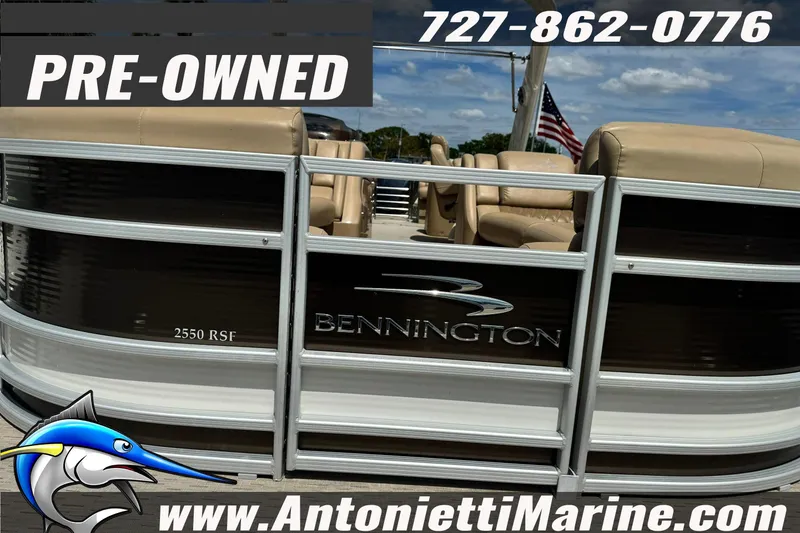 Slide: The Image of Pre-owned 2016 Bennington 2550 RS pontoon boat for sale at Antonietti Marine. - 6