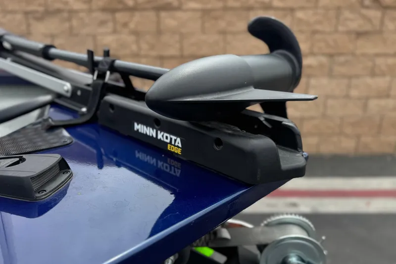 Slide: The Image of 2024 G3 Sportsman 1710 boat with Minn Kota Edge trolling motor. - 8