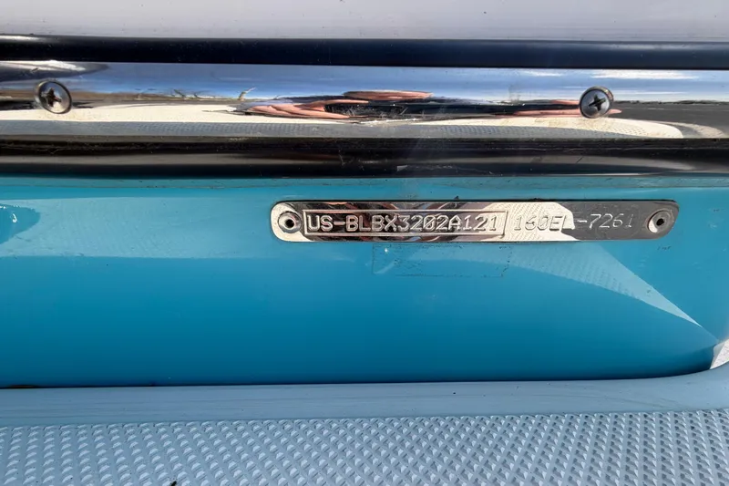 Slide: The Image of 2021 Bayliner Element E16 boat identification plate with serial number. - 20