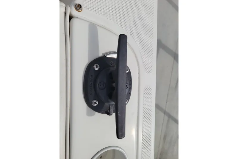 Slide: The Image of Boat cleat on 2010 Trophy 1703 Center Console deck, close-up view. - 27