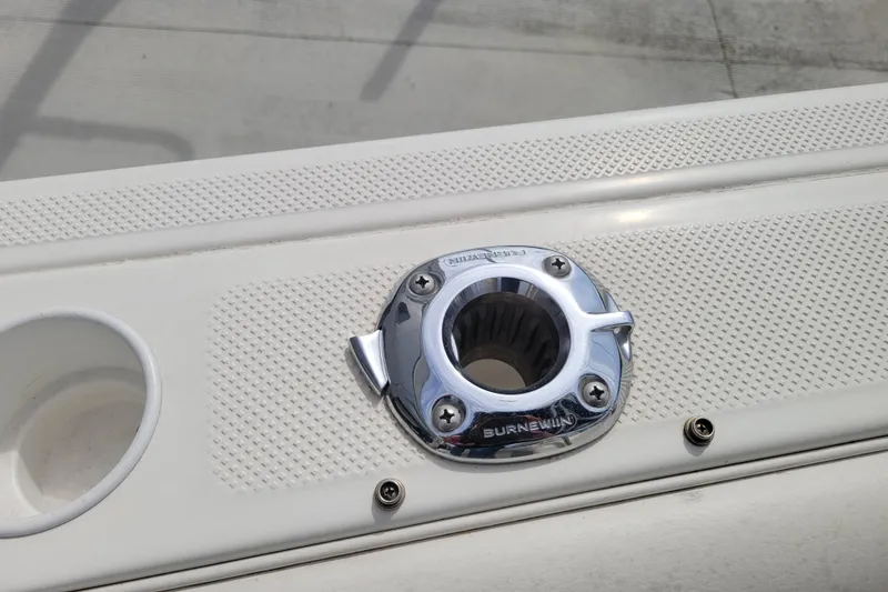 Slide: The Image of Chrome boat fitting on 2010 Trophy 1703 Center Console deck. - 28