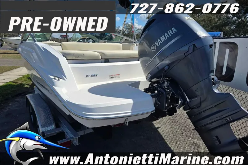Slide: The Image of Pre-owned 2020 Regal 21 OBX boat with Yamaha engine, available at Antonietti Marine. - 10