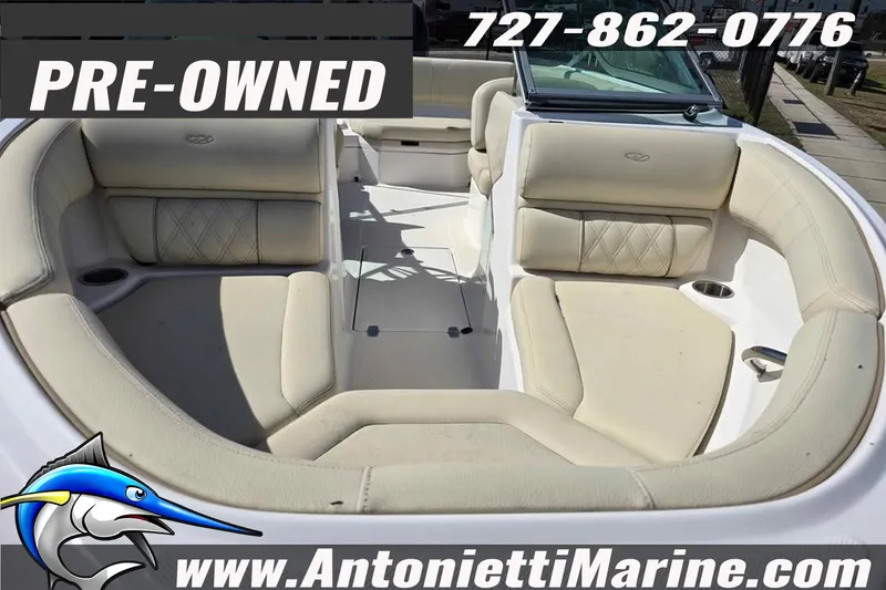 Slide: The Image of Pre-owned 2020 Regal 21 OBX boat with beige seating, available at Antonietti Marine. - 15