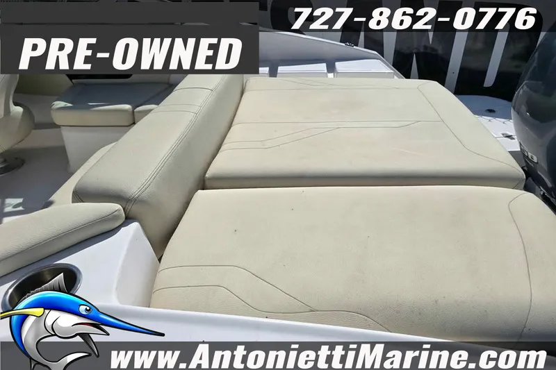 Slide: The Image of Pre-owned 2020 Regal 21 OBX boat with beige seating, available at Antonietti Marine. - 7