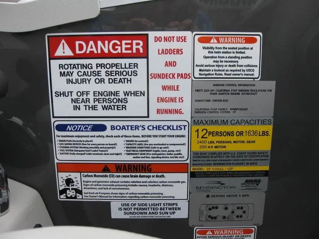 Slide: The Image of Bennington 23LTFBSE W/250 HP YAMAHA OB 2025 - 13