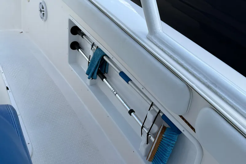 Slide: The Image of Storage compartment on 2006 Concept 30 PF Open Fish boat with cleaning tools. - 16