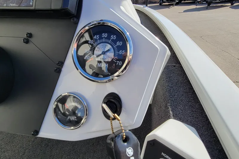 Slide: The Image of Control panel of a 2019 Vexus AVX1980 boat with labeled switches and outlets. - 12