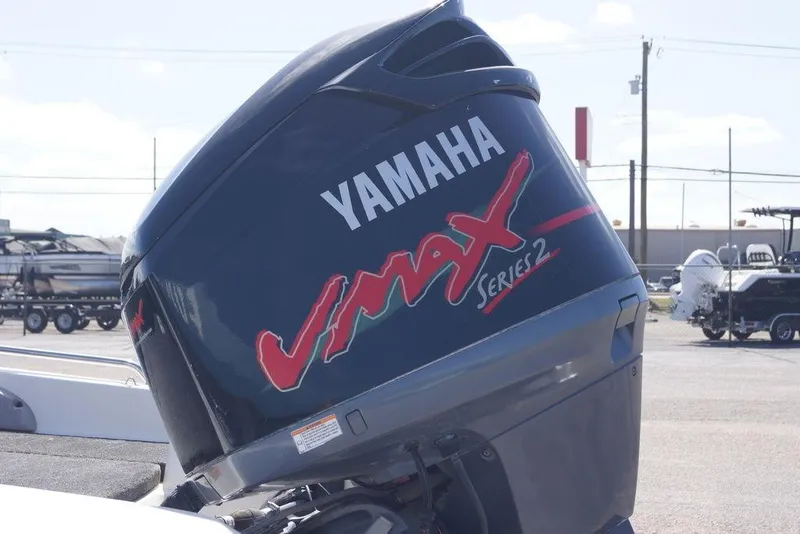 Slide: The Image of Yamaha VMAX Series 2 outboard motor on a 2002 Skeeter SL 210 boat. - 15