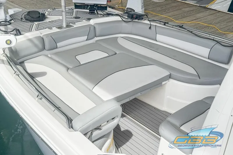 Slide: The Image of 2022 NauticStar 251 Hybrid boat with spacious seating and modern design. - 3