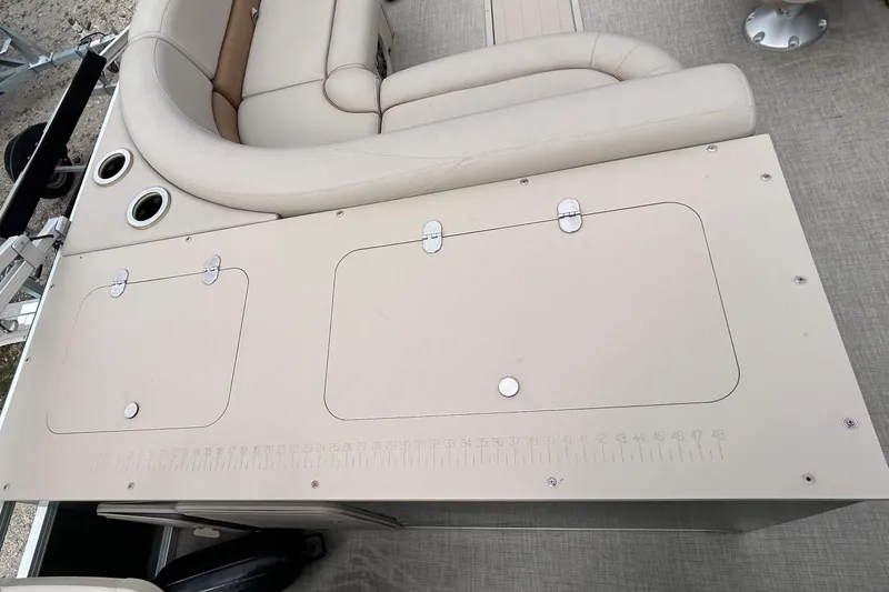 Slide: The Image of Underside of a 2023 Tahoe Pontoon GT 2385 RF boat. - 14