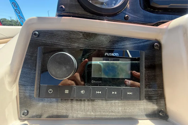 Slide: The Image of Fusion Bluetooth stereo system on 2023 Tahoe Pontoon GT 2385 RF. - 49