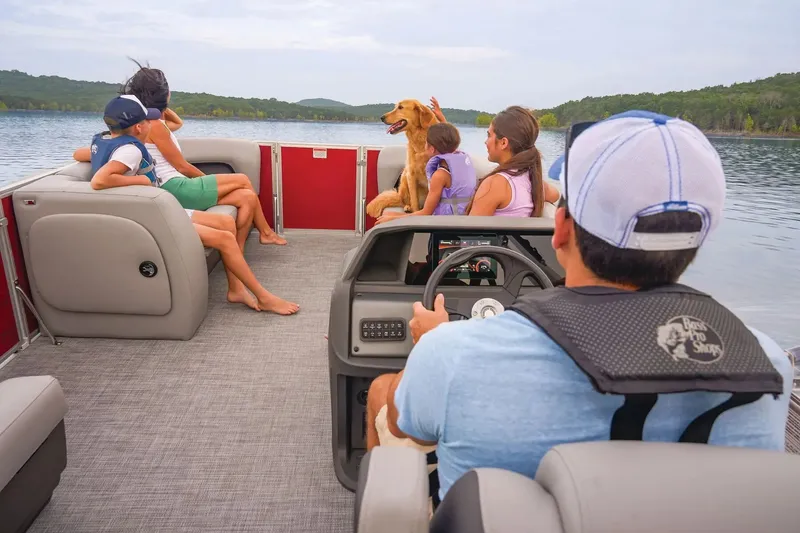 Slide: The Image of Sun Tracker Party Barge 18 DLX 2026 - 4