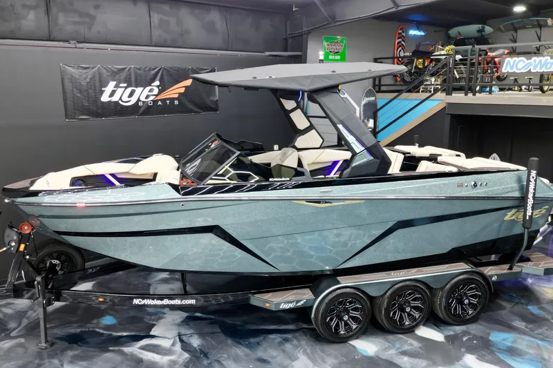 The Image of 2026 Tigé Z3 boat on display in showroom with sleek design and modern features. - 0