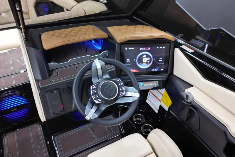 Slide: The Image of 2026 Tigé Z3 boat with custom deck and seating, featuring TAPS 3T technology. - 14