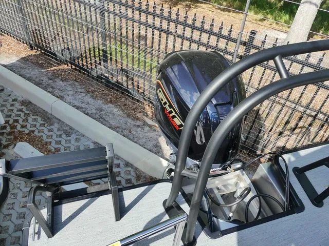 Slide: The Image of Outboard motor of Godfrey Pontoons Sweetwater 2486 SFL 2026. - 4