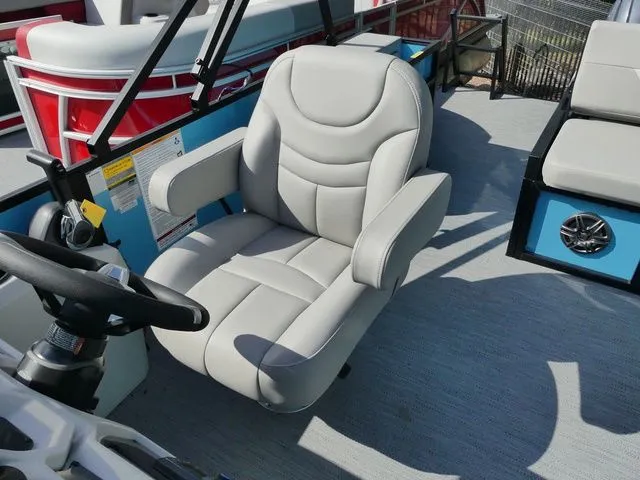 Slide: The Image of Luxurious seating in Godfrey Pontoons Xperience 2086 SFLX, 2026 model. - 10