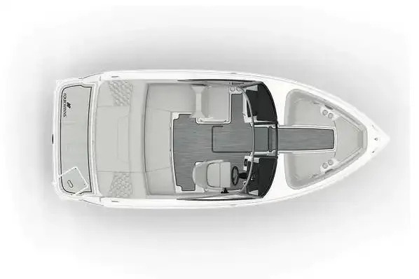 Slide: The Image of Manufacturer Provided Image: Top view of 2026 Four Winns H1 Freedom boat layout, showcasing seating and helm design. - 8