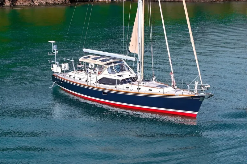 The Image of Sailing yacht Hylas 56, 2012 model, anchored in calm waters. - 0