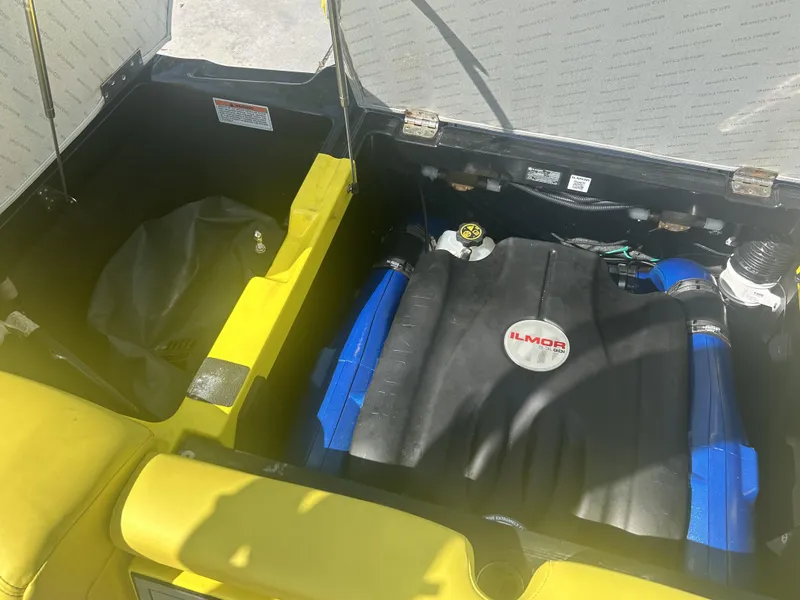 Slide: The Image of Engine compartment of a 2021 MasterCraft XT21 boat with Ilmor engine. - 7