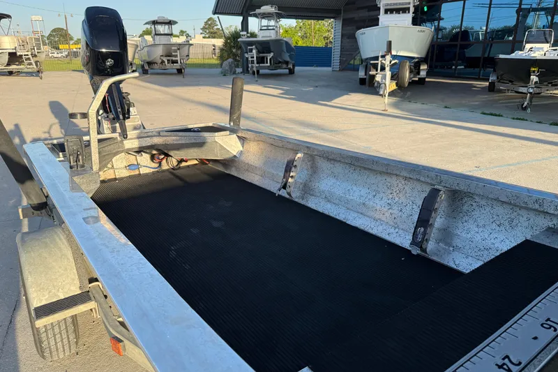 Slide: The Image of 2017 Homemade 1754 boat with motor, parked outdoors on a sunny day. - 10