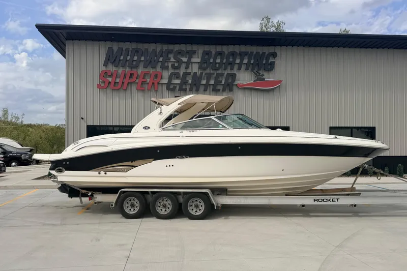 The Image of 2002 Sea Ray 290 Bowrider on trailer at Midwest Boating Super Center. - 0