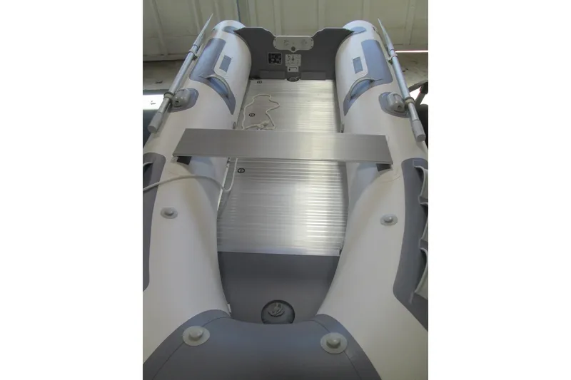 Slide: The Image of 2023 Zodiac Cadet 310 Alu inflatable boat interior with aluminum floor. - 12