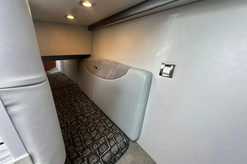 Slide: The Image of Interior cabin of 2012 Formula 350 FX6 boat with modern lighting and upholstery. - 23