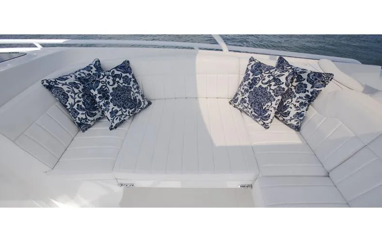 Slide: The Image of Helm of 2015 Intrepid 400 Cuddy with advanced navigation and control systems. - 4