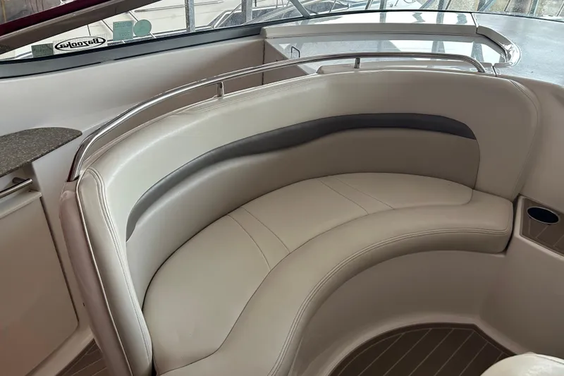 Slide: The Image of Luxurious seating area on a 2010 Chaparral Signature 370 boat. - 15