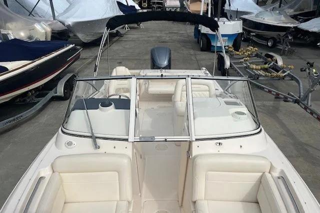 Slide: The Image of 2018 Grady-White Freedom 235 boat with spacious seating and sleek design. - 35