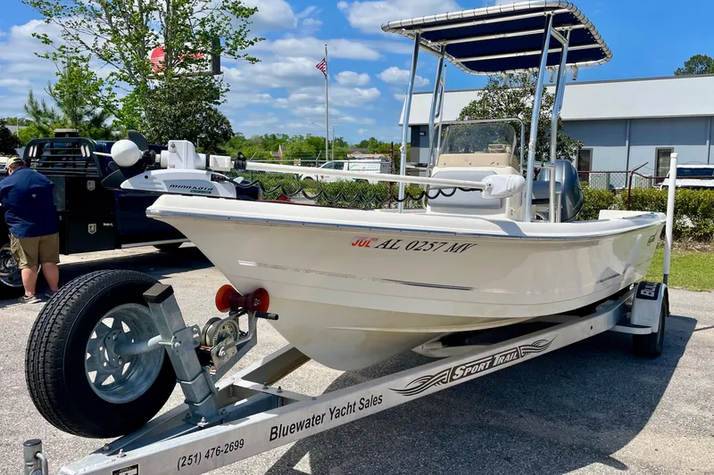 Slide: The Image of 2016 Bulls Bay 2000 boat on trailer at Bluewater Yacht Sales dealership. - 2