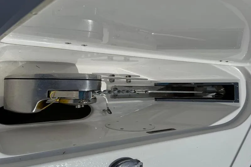 Slide: The Image of Anchor system of a 2022 Tidewater 272 LXF boat, showcasing sleek design and functionality. - 36