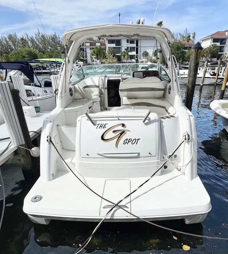 Slide: The Image of 2004 Formula 37 Performance Cruiser docked, named "The G Spot". - 10