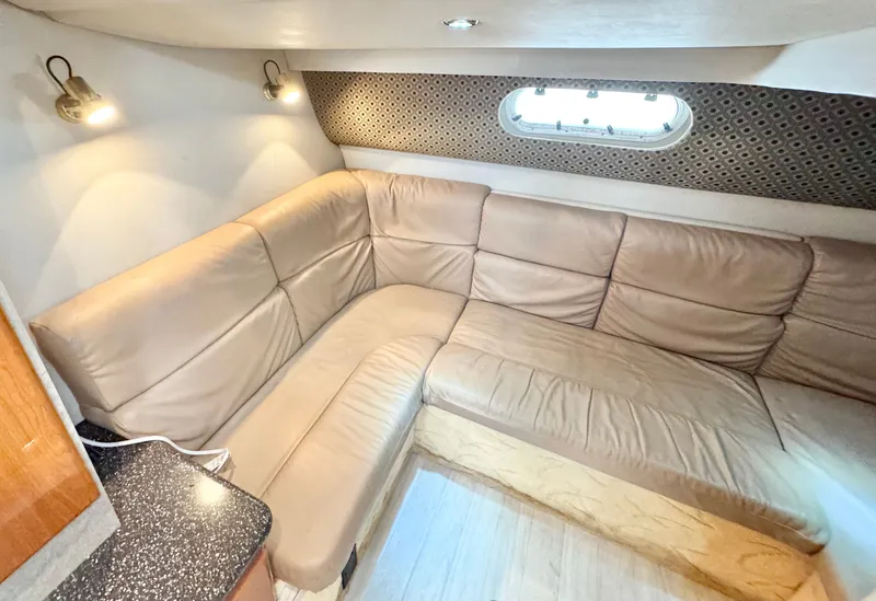 Slide: The Image of Interior of 2004 Formula 37 Performance Cruiser with leather sofa. - 23